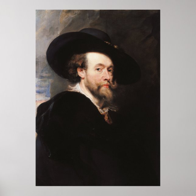 Affiche Self Portrait par Sir Peter Paul Rubens (Devant)