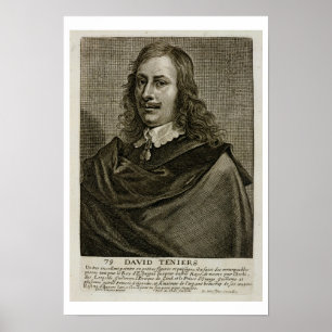 Affiche Self Portrait, plate 79 from a series of portraits