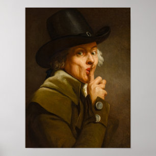 Affiche Self Portrait, The Silence, 1790 par Joseph Ducreu