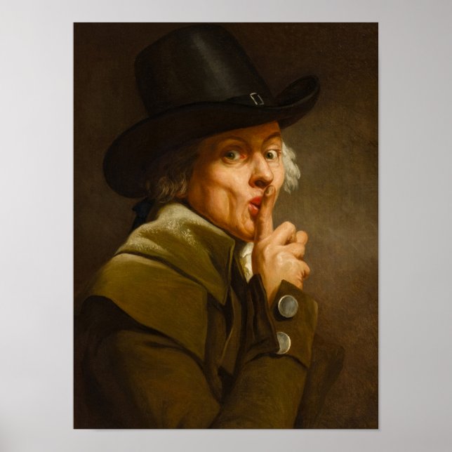 Affiche Self Portrait, The Silence, 1790 par Joseph Ducreu (Devant)