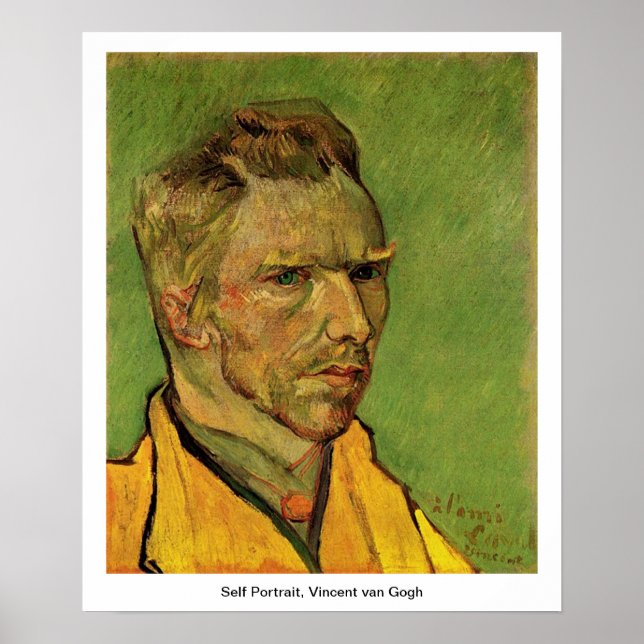 Affiche Self Portrait, Vincent van Gogh. (Devant)