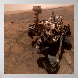 Affiche Selfie NASA Mars Curiosity Rover Red Planet