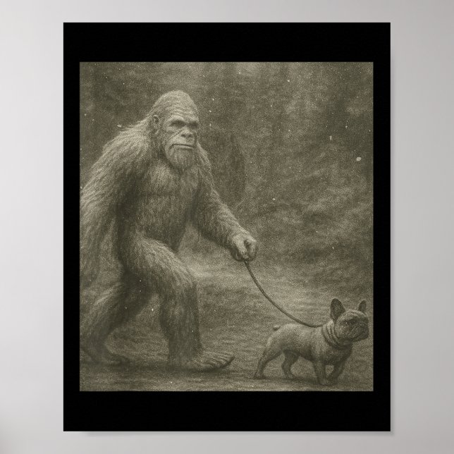 Affiche Selfie Sasquatch Alien Et Bigfoot (Devant)