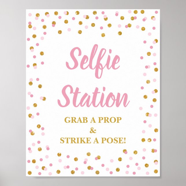 Affiche Selfie Station Attraper une attaque de la prothèse (Devant)