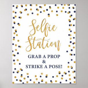 Affiche Selfie Station attraper une prothèse et frapper un