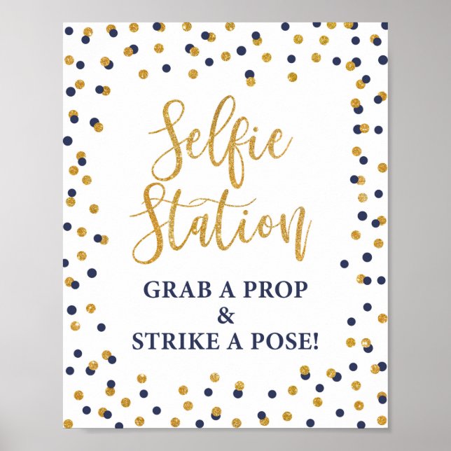 Affiche Selfie Station attraper une prothèse et frapper un (Devant)