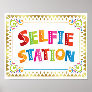 Affiche SELFIE STATION Fiesta Party Signer Imprimer
