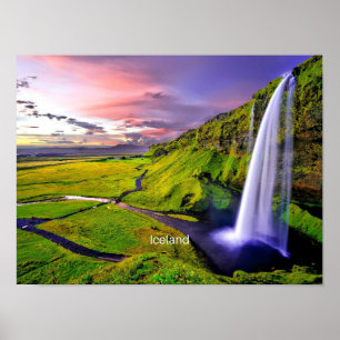 Affiche Seljalandfoss, Iceland