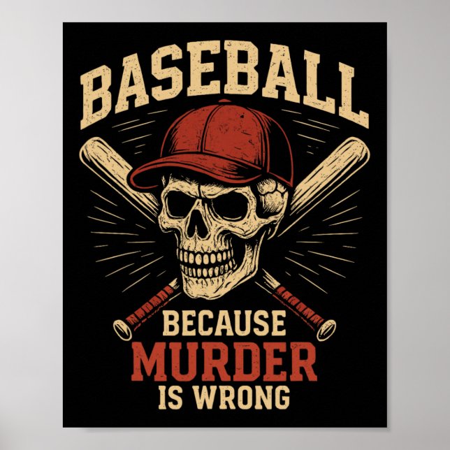 Affiche Sell Because Murder Is Wrong Funny Softll Player  (Devant)