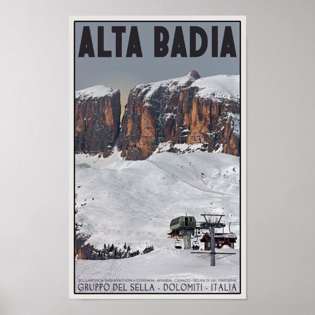 Affiche Sella Ronda - Alta Badia (Devant)
