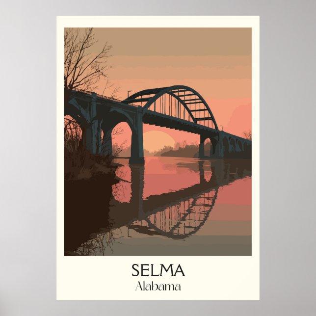 Affiche Selma Alabama Edmund Pettus Bridge (Devant)
