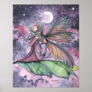 Affiche S'éloignant au loin Aquarelle féerique Molly Harri