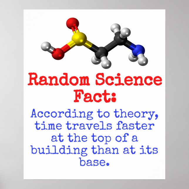 Affiche Selon La Théorie, Le Temps Voyage Plus Rapide - Sc (Devant)