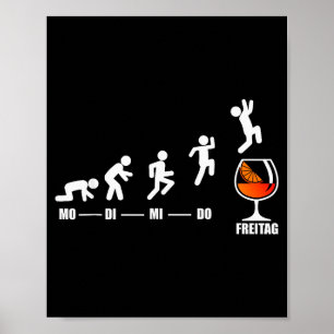 Affiche Semaine d'Aperol Spritz Enfin vendredi week-end Ap