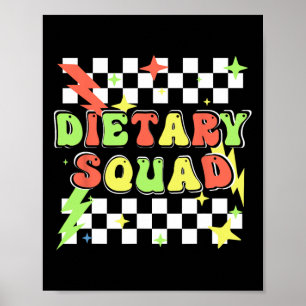 Affiche Semaine d'Appréciation Alimentaire Retro Squad pou
