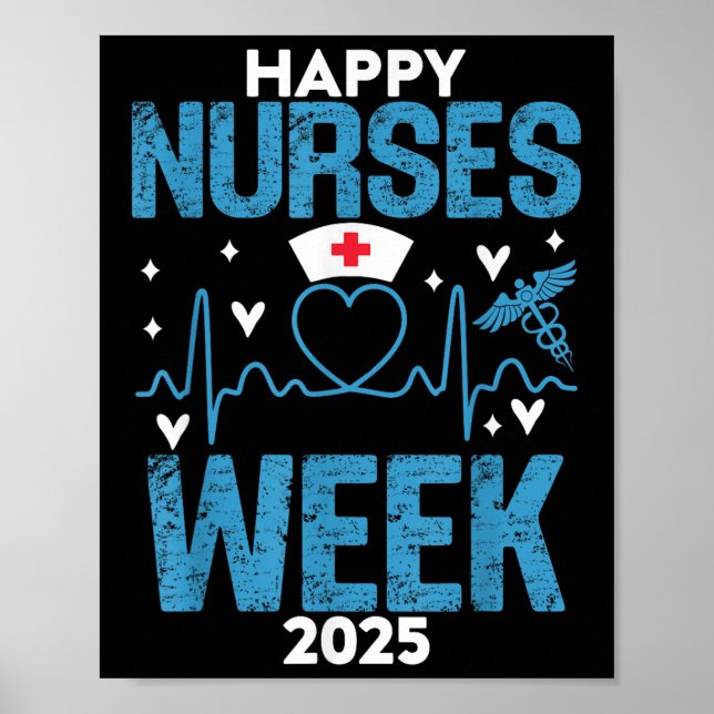 Affiche Semaine d'appréciation des infirmières - Joyeuses  (Devant)