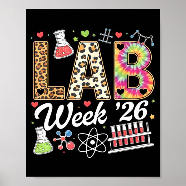 Affiche Semaine de laboratoire 2026 technicien de laborato (Devant)