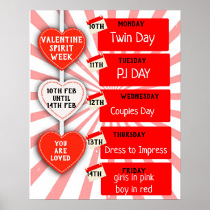 Affiche Semaine de l'esprit Valentine