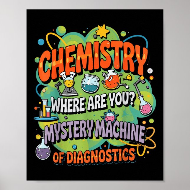 Affiche Semaine Laboratoire De Chimie 2025 Machine Mystère (Devant)