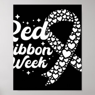 Affiche Semaine Rouge du Ruban Les Coeurs Du Ruban Portent