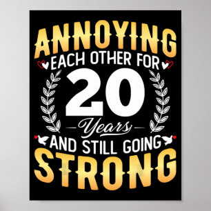 Affiche S'embêter pendant 20 ans - 20e Mariage et