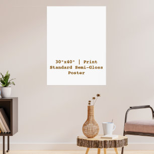 Affiche semi-brillante personnalisée 76x102 cm