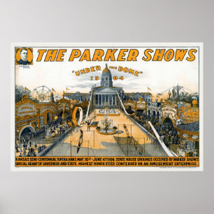 Affiche Semi-centenaire du Kansas. State House Grounds.