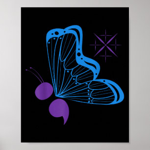 Affiche Semicolon 988 Sensibilisation à la prévention du s
