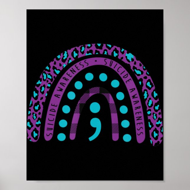 Affiche Semicolon de sensibilisation au suicide - Préventi (Devant)