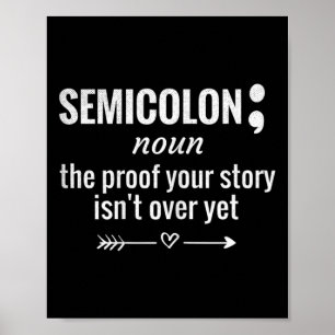 Affiche Semicolon Définition Sensibilisation Semicolon Sui