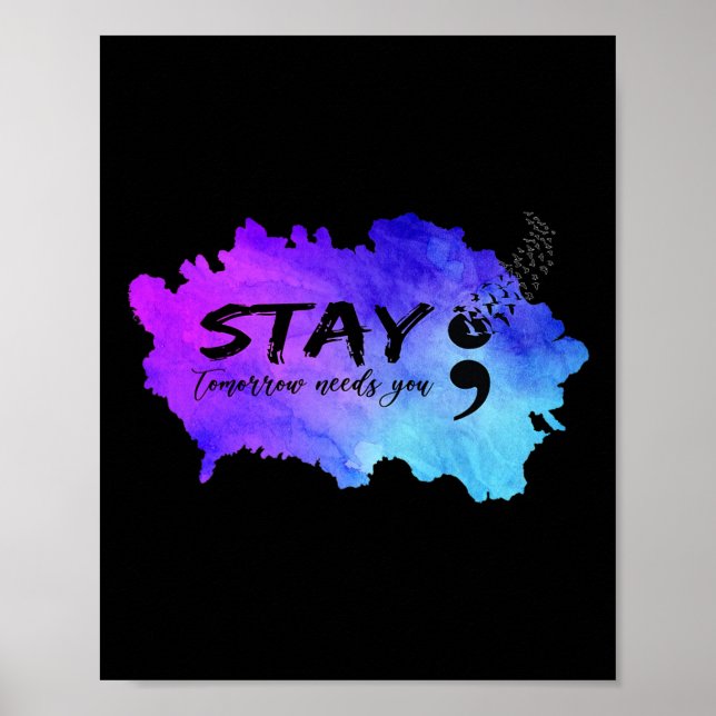 Affiche Semicolon Demain A Besoin De Vous Prévention Du Su (Devant)