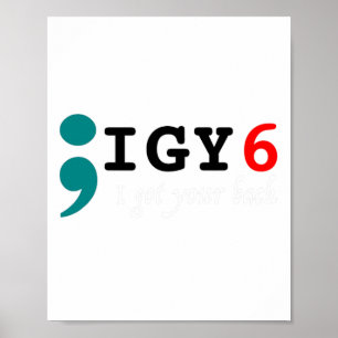 Affiche Semicolon J'Ai Votre Ck Sensibilisation Au Suicide