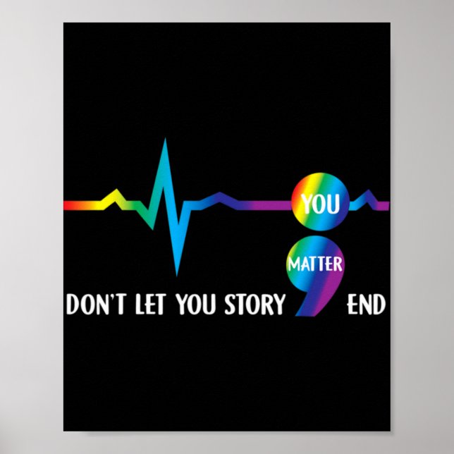 Affiche Semicolon Mental Health Awareness Suicide Preventi (Devant)