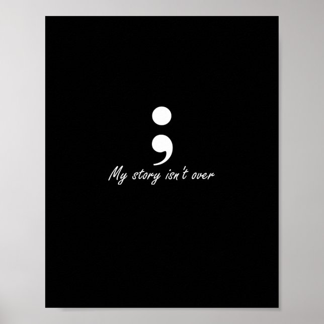 Affiche Semicolon Mon histoire n'est pas sur manches longu (Devant)