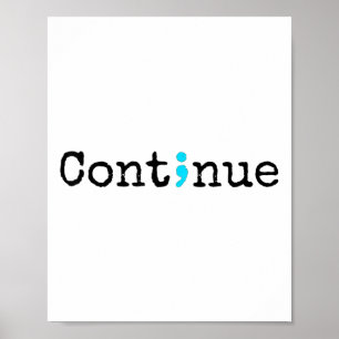 Affiche Semicolon Santé mentale &amp; Prévention du suicid