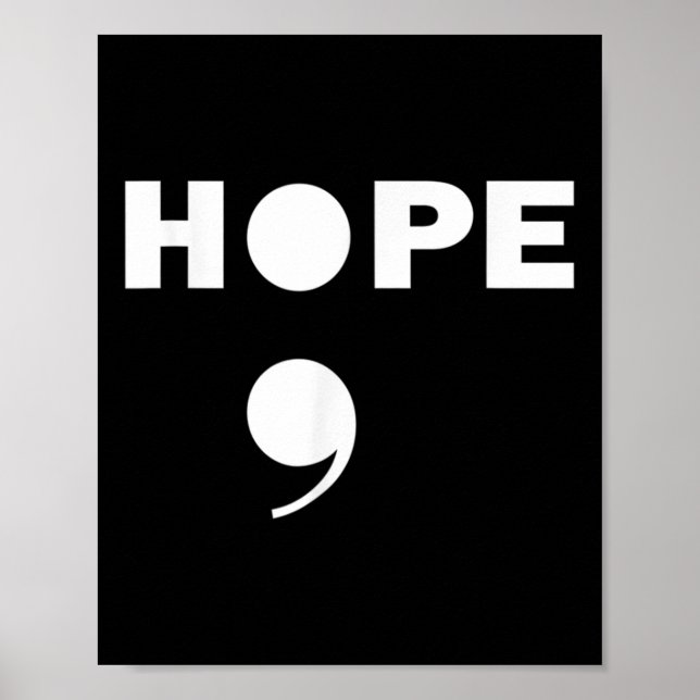 Affiche Semicolon Suicide Awareness For A Mental Supporter (Devant)