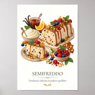 Affiche Semifreddo – Vintage Italian Dessert