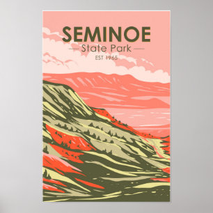 Affiche Seminoe State Park Wyoming Vintage