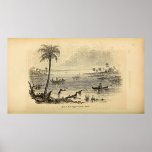 Affiche Séminoles sur la rivière St. Johns