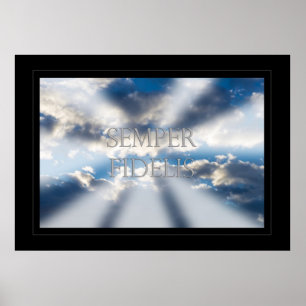 Affiche Semper Fidelis et Nuages