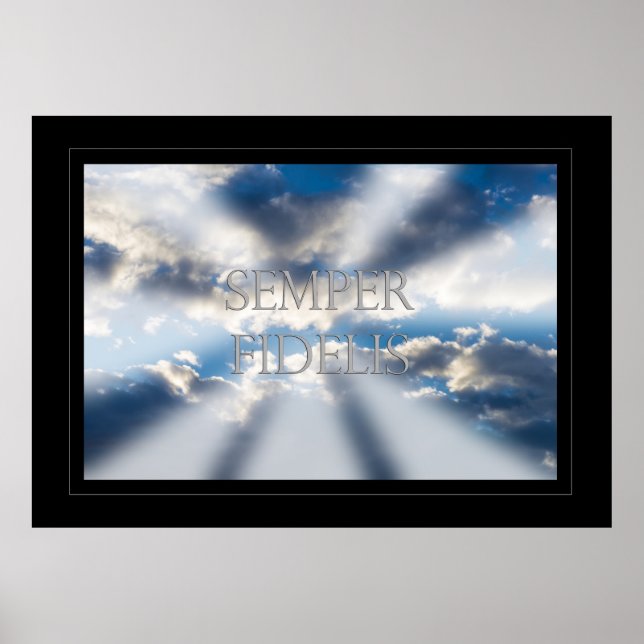 Affiche Semper Fidelis et Nuages (Devant)