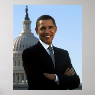 Affiche Sénateur américain, 44e président américain Barack