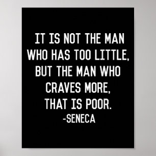 Affiche Seneca Sur L'Alimentation Philosophie Stoïque Cita