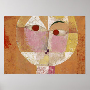 Affiche Senecio, Bientôt vieilli par Paul Klee