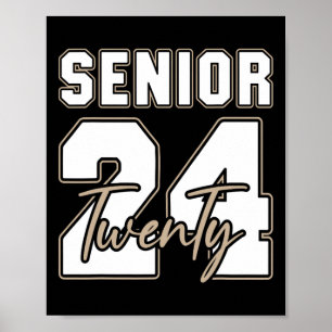 Affiche Senior 2024 Class Of 2024 Back To School Graduatio