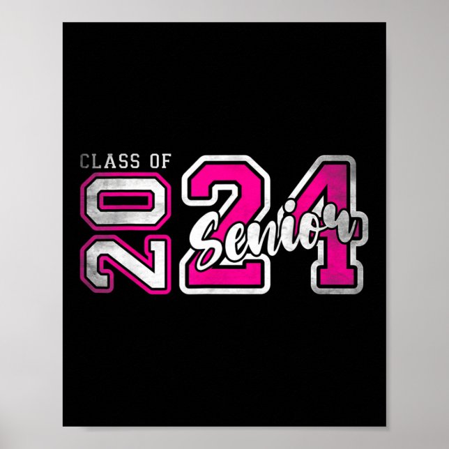 Affiche Senior 2024 Class Of 2024 Seniors Graduation 2024 (Devant)