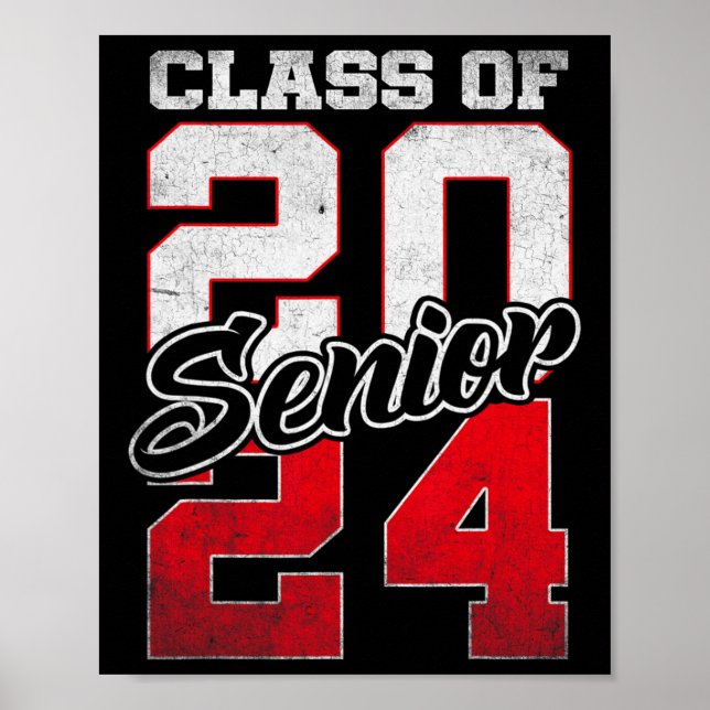 Affiche Senior 2024 Class Of 2024 Seniors Graduation 2024 (Devant)