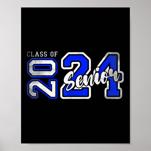 Affiche Senior 2024 Class Of 2024 Seniors Graduation 2024 (Devant)