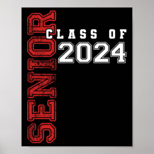 Affiche Senior 2024 Class Of 2024 Seniors Graduation 2024