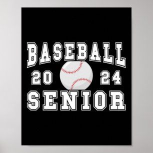 Affiche Senior 2024 Graduation Party Idea Baseball Senior